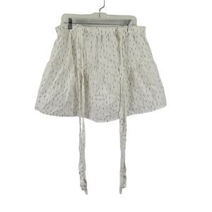 Universal Thread Tie Strap Skirt, White, Size S, NWT